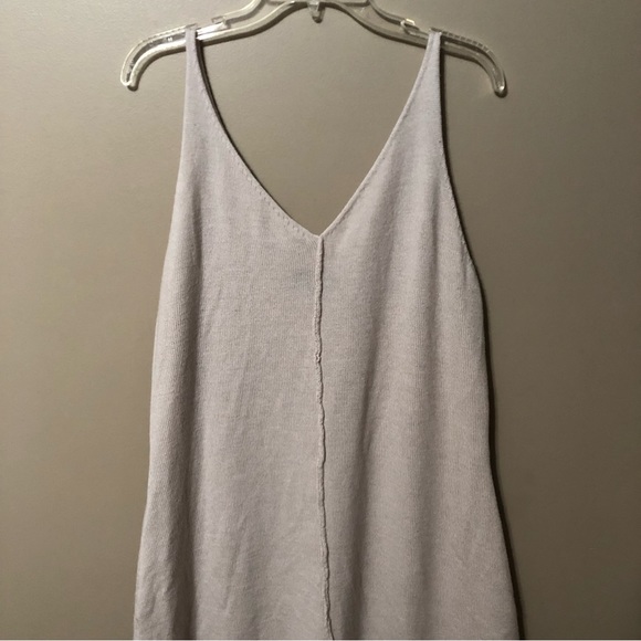 Honore 11 Wool Blend V Neck Maxi Della Dress in Color Natural size 3 22/24 - Picture 3 of 9